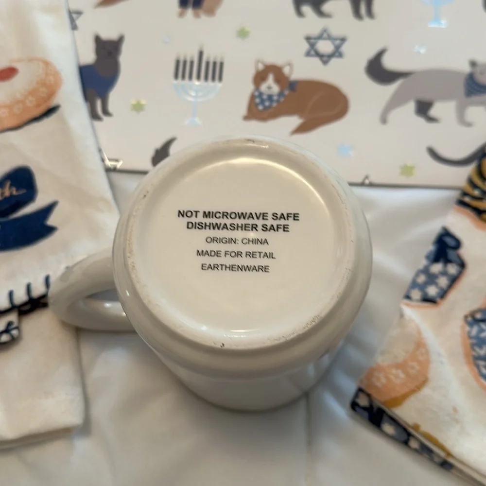Happy Hanukkah hand towel